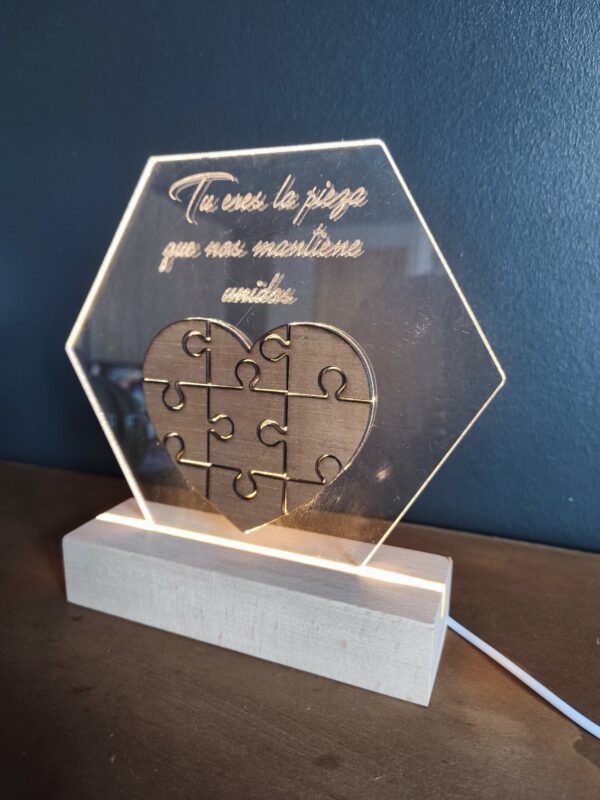 Lampara led con grabado personalizado - Imagen 2
