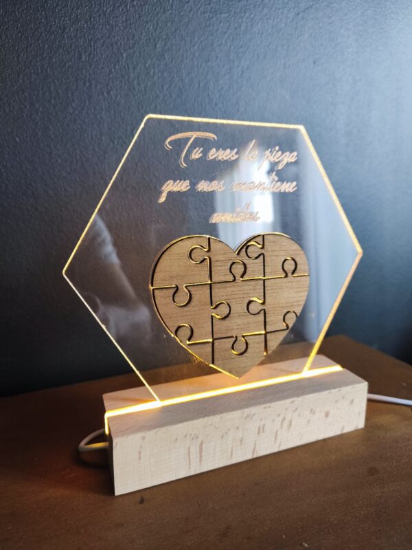 Lampara led con grabado personalizado - Imagen 3